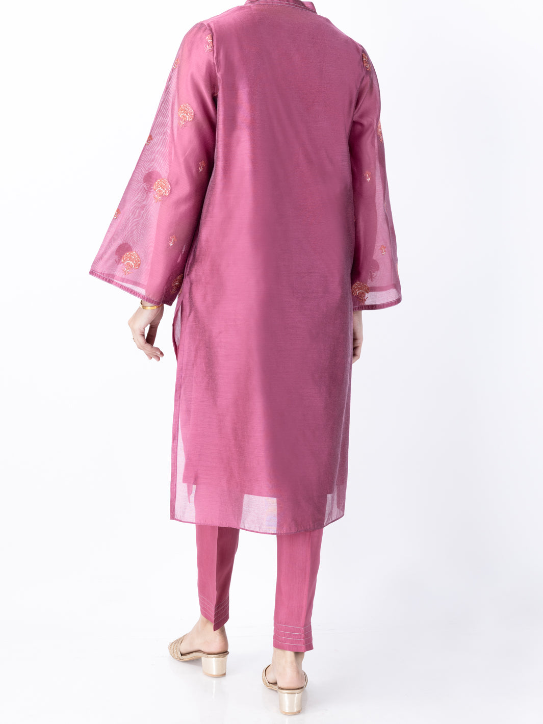 Magenta Poly Cotton 2 Piece Stitched - AL-2PS-LKS-947B - Almirah Online