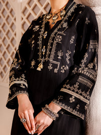 Black Cotton Dobby 2Pc Stitched - AL-2PS-LKS-997