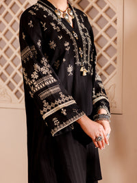 Black Cotton Dobby 2Pc Stitched - AL-2PS-LKS-997