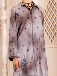 Grey Cambric 2Pc Stitched - AL-2PS-LKS-998