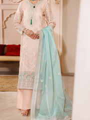 Light Pink Stripe Khaddi 3 Piece Formal Stitched - AL-3PS-LS-456 - Almirah Online