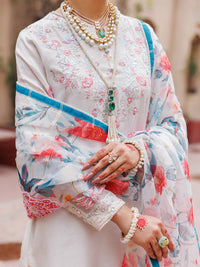 Off White Raw Silk 3Pc Formal Stitched - AL-3PS-LS-473