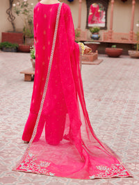 Pink Raw Silk 3Pc Formal Stitched - AL-3PS-LS-474