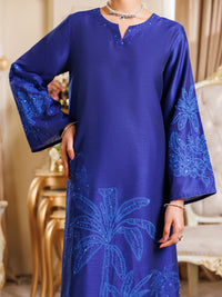 Blue Poly-Rayon Formal 2Pc Stitched - AL-LS-LKS-539