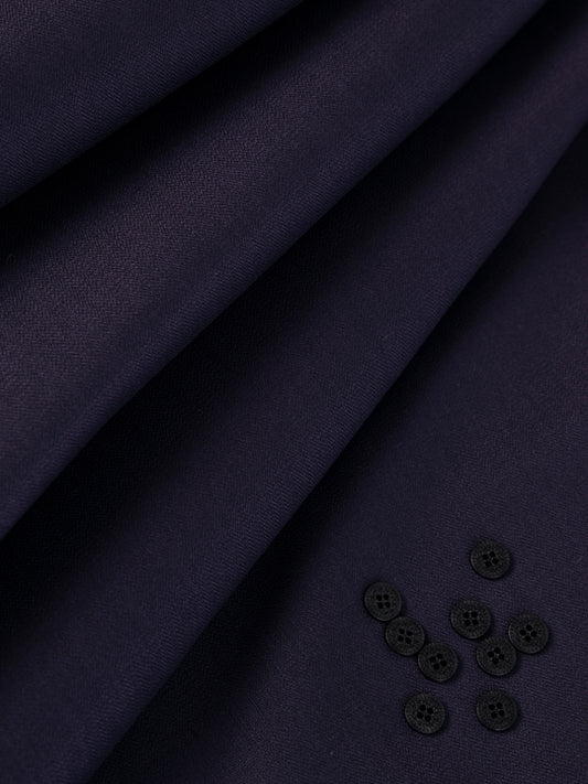 Dark Maroon Blended Men Unstitched Fabric - AL-UN-NZM-6150 - Almirah Online