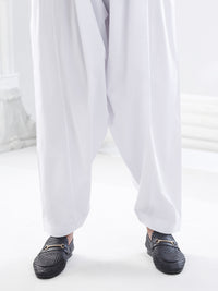 White Blended Shalwar - AL-MS-CS-1001