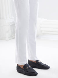White Cotton Men Trouser - AL-MTR-008-R23