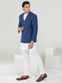 Blue Blended Prince Coat - AL-PCS-050
