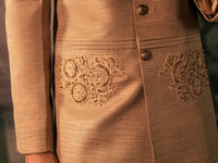 Light Brown Blended Prince Coat - AL-PCS-061