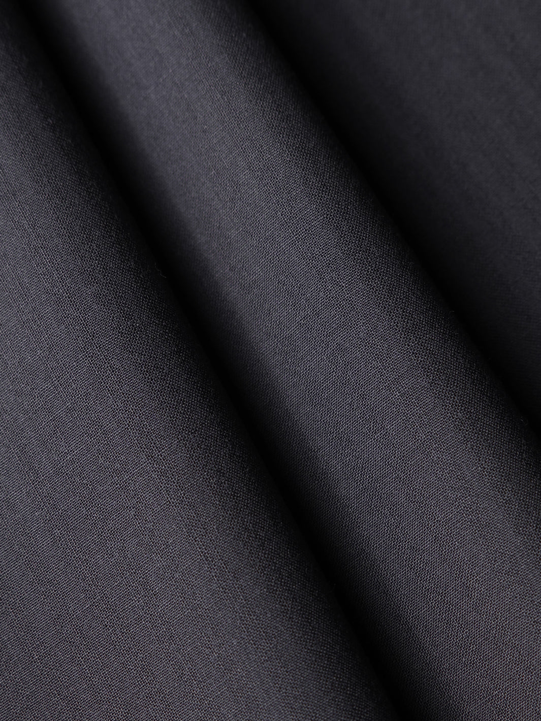 Black Plain Unstitched Fabric - AL-UN-NZM-15129