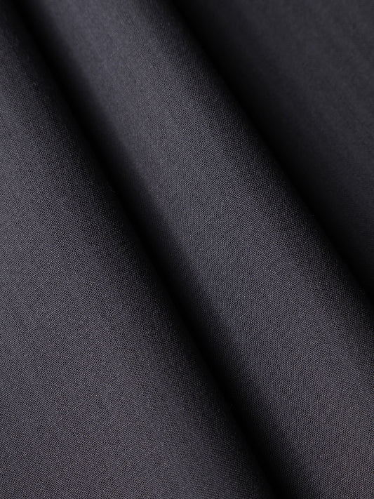 Black Plain Unstitched Suit - AL-UN-NZM-15129