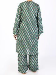 Green Lawn Co-ord Set - ALP-2PS-SLKS-2242