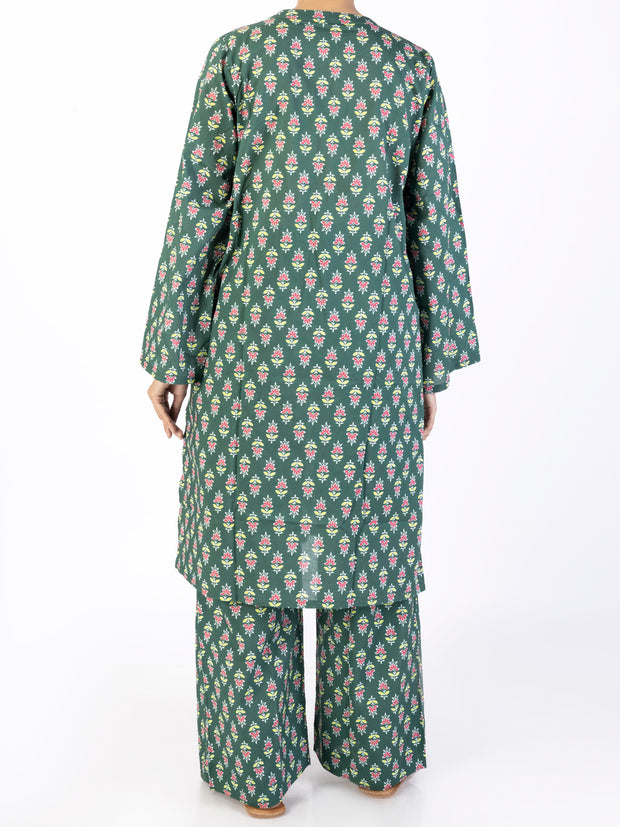 Green Lawn Co-ord Set - ALP-2PS-SLKS-2242