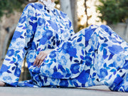 Blue Lawn Co-ord Set - ALP-2PS-SLKS-2243