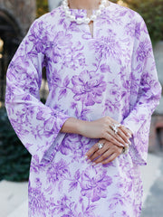 Light Purple Lawn Co-ord Set - ALP-2PS-SLKS-2244
