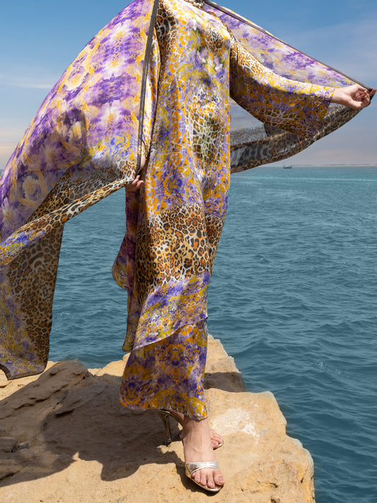 Multicolor Viscose Silk Formal Stitched 3PC - AL-3PS-SS-LS-603