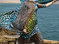Multicolor Chamois Silk Formal Stitched 3PC - AL-3PS-SS-LS-605