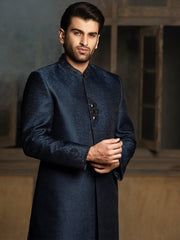 Blue Blended Sherwani - AL-SW-139