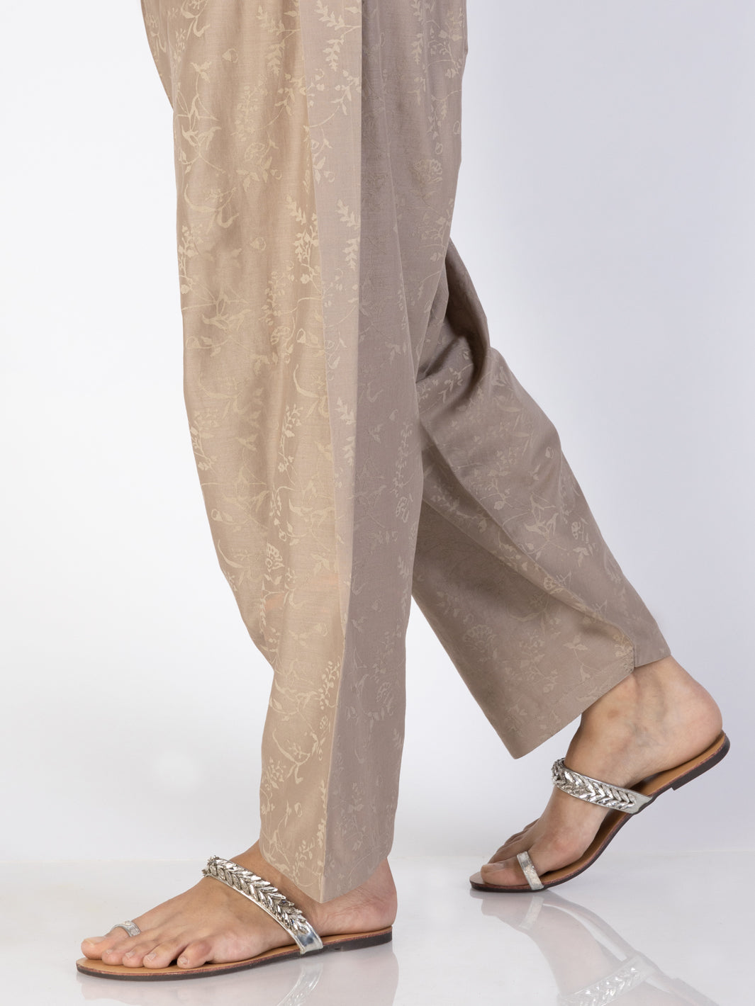 Grey Cambric Trousers - AL-T-711 - Almirah Online