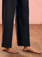 Black Cambric Trousers - AL-T-724 - Almirah Online