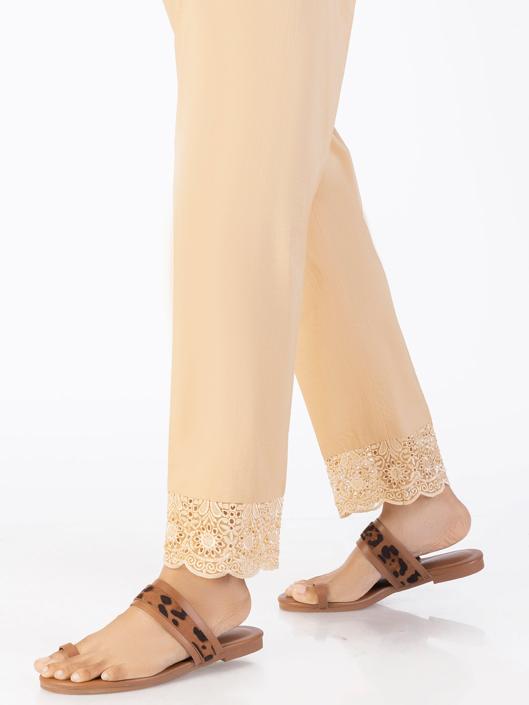 Beige Dyed Trousers - AL-T-763