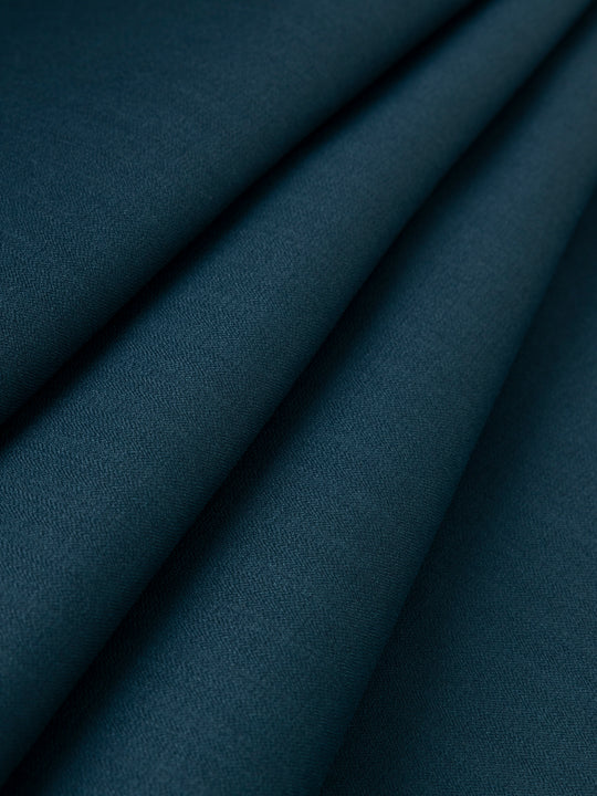 Teal Blended Men Unstitched Fabric - AL-UN-NZM-6150 - Almirah Online