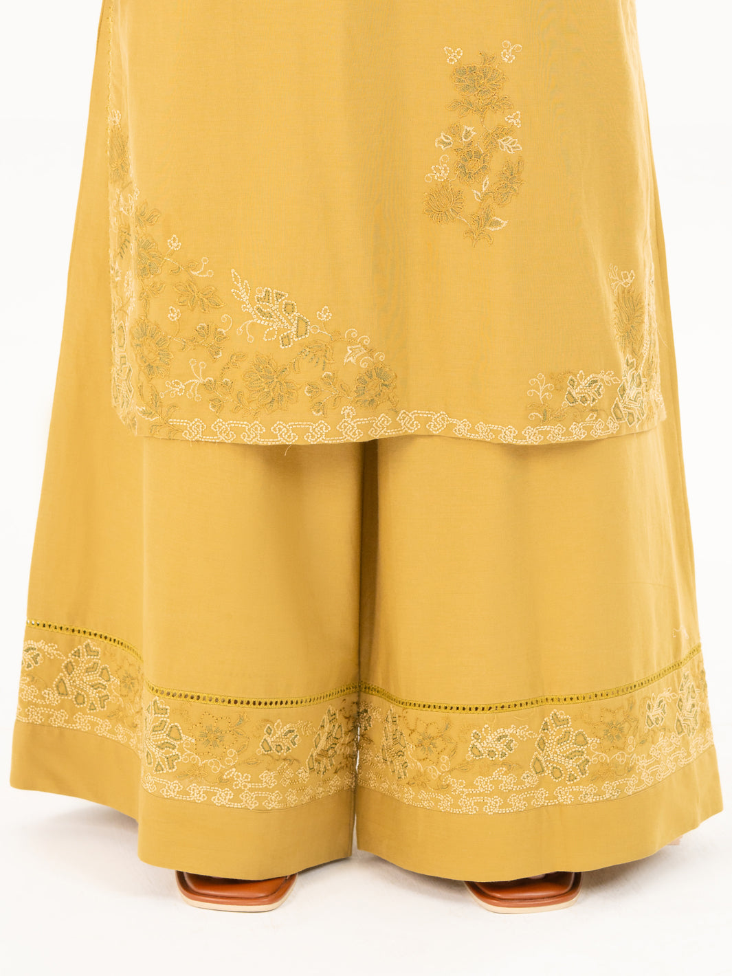 Mehndi Green Cambric Trousers - AL-T-773