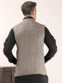 Grey Linen Waistcoat - ALCR-WC-010