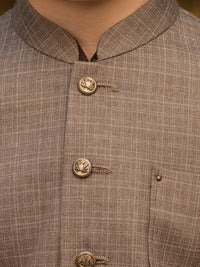 Brown Blended Boy Waistcoat - ALT-WC-011A