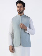 Mint Grey Cotton Waistcoat - AL-WC-457A