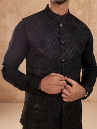 Black Blended Waistcoat - AL-WC-551