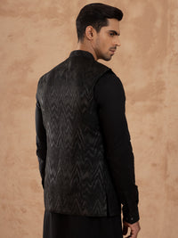 Black Blended Waistcoat - AL-WC-551