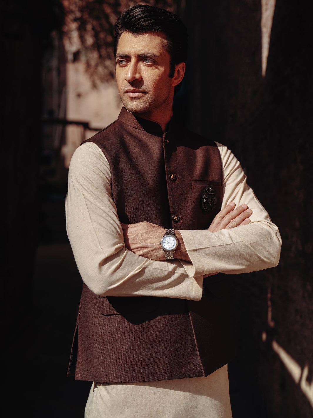 Maroon Blended Waistcoat - AL-WC-588