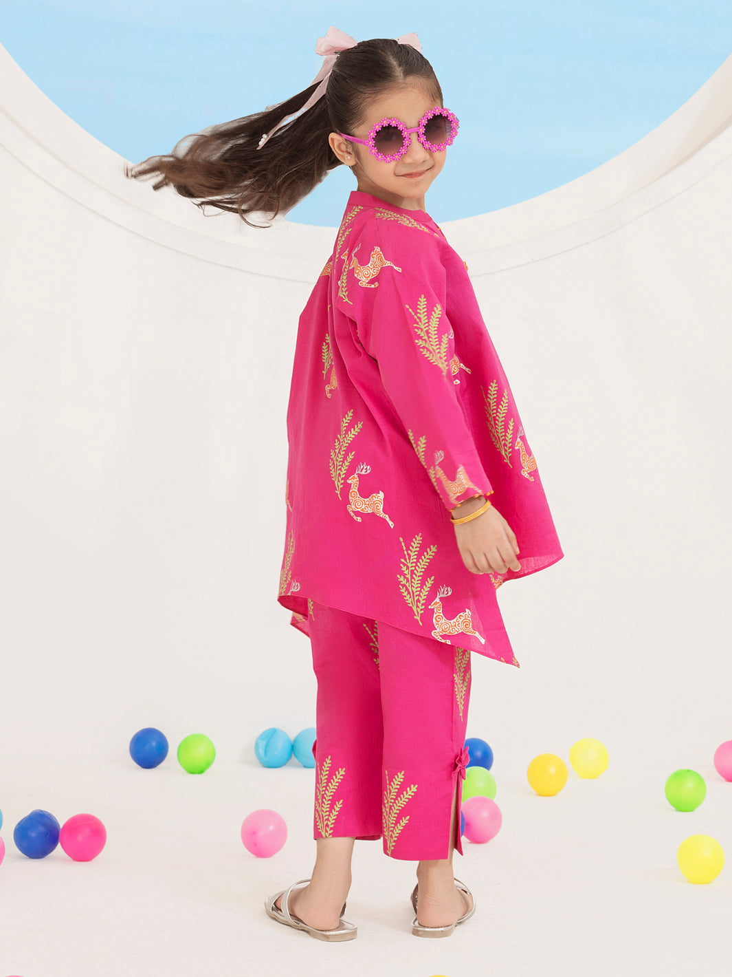 Pink Yarn Dyed 2 Piece Stitched - ALGR-2PS-LKS-1013