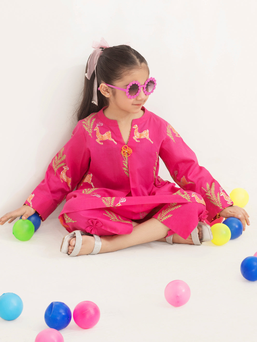 Pink Yarn Dyed 2 Piece Stitched - ALGR-2PS-LKS-1013