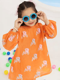 Orange Yarn Dyed 2 Piece Stitched - ALGR-2PS-LKS-1015