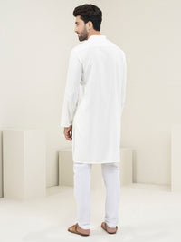 Off White Blended Kurta - AL-K-1105