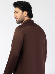 Brown Blended Kurta - AL-K-1207