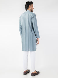 Grey Blended Kurta - AL-K-1245
