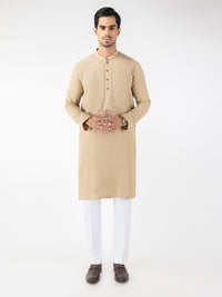 Khaki Blended Kurta - AL-K-1250