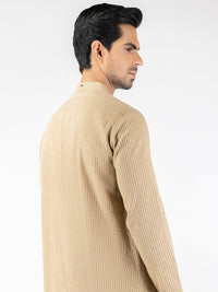 Khaki Blended Kurta - AL-K-1250