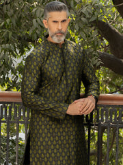 Green Blended Formal Kurta - AL-K-SP-048