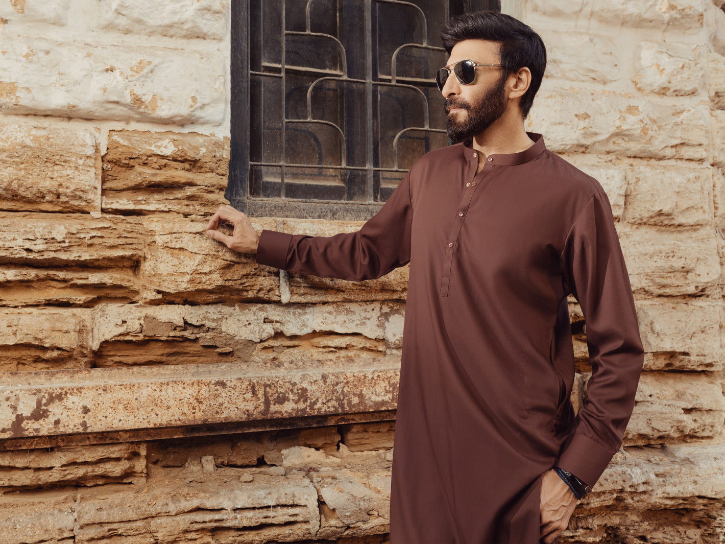 Maroon Plain Kurta Trousers - ALET-KT-3006-R1