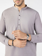 Light Brown Blended Kameez Shalwar - AL-KS-3095