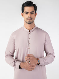 Light Purple Blended Kameez Shalwar - AL-KS-3148