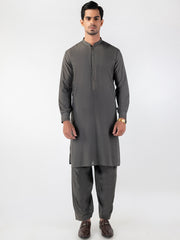 Grey Blended Kameez Shalwar - AL-KS-3192