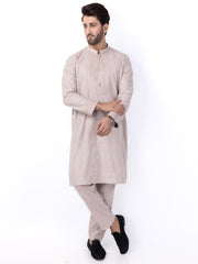 Light Brown Blended Kurta Trouser - AL-KT-3006 - Almirah Online