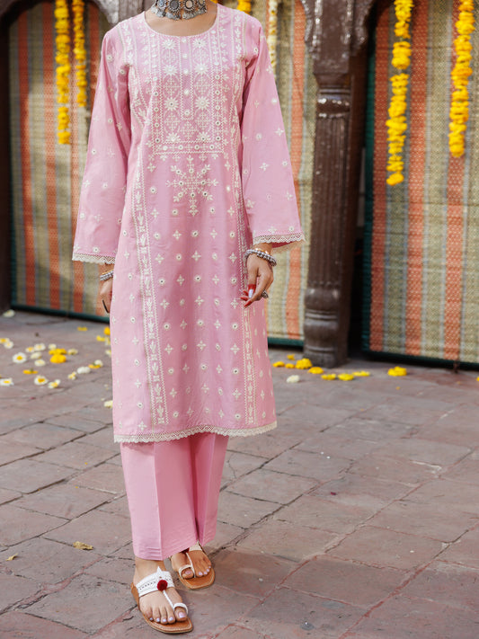 Pink Lawn Kurti - AL-LK-1064