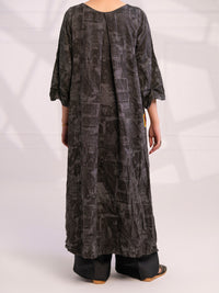 Charcoal Denim Kurti - AL-LK-1078