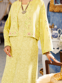 Lime Green Cambric 2Pc Stitched - AL-2PS-LKS-1057